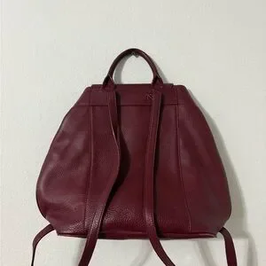 Tory Burch | Bags | Tory Burch Burgundy Leather Backpack  display picture 1